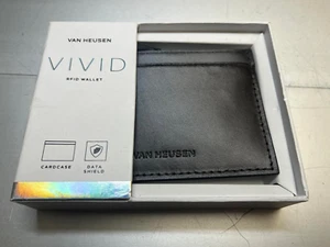 Van Heusen Vivid CardCase Faux Leather Brown Blue (B) - Picture 1 of 2