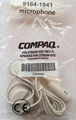Neu & ovp Compaq Mikrophon für PC mit 3,5mm Klinkenstecker Mikrofon - Bild 1 von 3