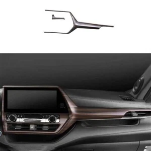 Fit For Toyota Highlander Wood Grain Middle Console Dashboard Strip Trim 2020-22 - Picture 1 of 8