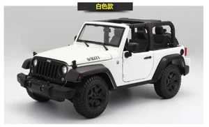 1/18 Scale MAISTO for Jeep for Wrangler 2014 White Convertible Car Toys Model - Bild 1 von 3