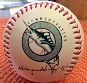 Wayne Huizinga Florida Marlins Commemorative Baseballs - Picture 1 of 3