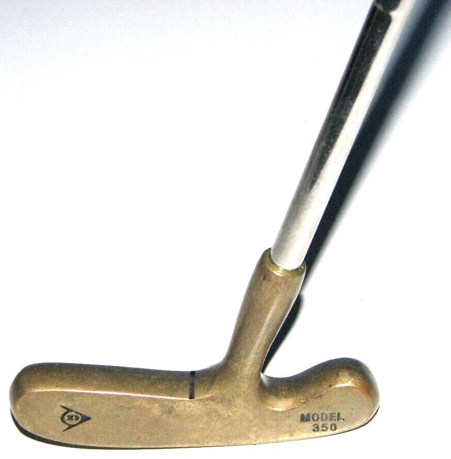 Vintage Dunlop Brass Max Model 350 Golf Putter 35", RH, LH - Image 1 of 4
