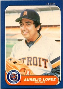 Aurelio Lopez Detroit Tigers Pitcher Fleer Baseball Card 1986 Number 231 - Picture 1 of 2