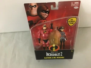 Disney / Pixar Incredibili 2 Mr. Action figure Incredible & Elastigirl nuove con scatola - Foto 1 di 4