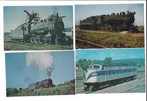8 postales vintage de locomotora de tren de diseño audiovisual - Imagen 1 de 4