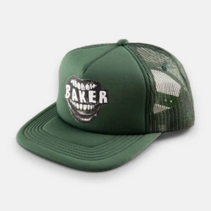 Brand New Baker Yeller Trucker Hat Dark Green - Picture 1 of 1