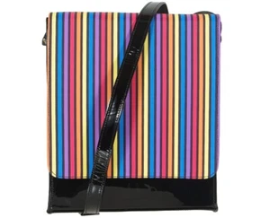 rebaja Azuree Cannes S319 bag vernis noir tissu rayo - Imagen 1 de 4