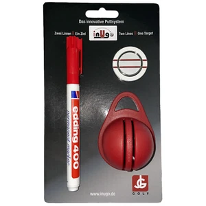 Inugo 2-Lines Alineacion Marcador de Pelotas Golf Juego Kit Línea Poner Práctica - Imagen 1 de 2