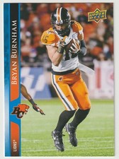 2021 UD CFL Bryan Burnham Card #2 BLUE Parallel BC Lions Tulsa