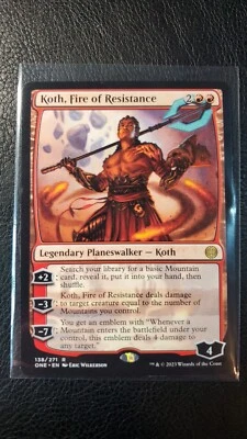 Koth, Fire of Resistance 138/271 M PF MTG New Phyrexia Series - Image 1 of 2