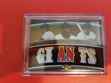 2010 Topps Triple Threads Relic Combos 02  / 27 MCCOVEY Sandoval Monte Irvin HOF