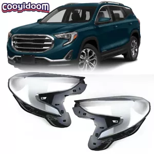 LH&RH Headlights Cover Replace The Original Lampshade For GMC Terrain 2018-2021 - Picture 1 of 16