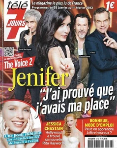TELE 7 JOURS n°2748 26/01/2013 The Voice-Jenifer-Garou-Pagny-Bertignac_Chastain - Imagen 1 de 1