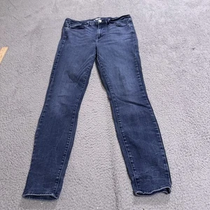 Good American Jeans Womens 12/31 Blue Fit Good Legs Straight Stretch Denim - Picture 1 of 7