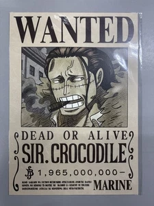 One Piece Official Mugiwara Store Marine Wanted Poster - Sir Crocodile - Bild 1 von 3