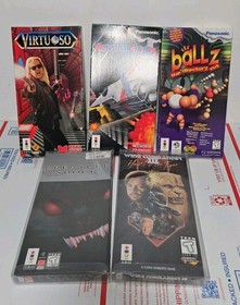 5 3DO Games  Including Virtuoso, Starblade, Wings Commander, Creature Shock READ