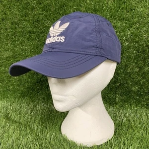 Gorra de béisbol Adidas para hombre talla única azul vintage bordado logotipo con correa sombrero - Imagen 1 de 8
