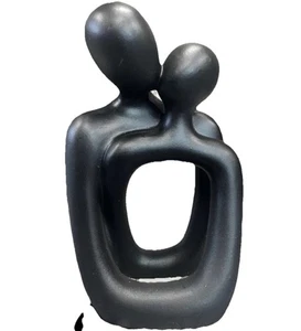 Abstrakte schwarze Paar Statue 4,75” x 3” {48} - Bild 1 von 9