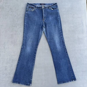 LEI Jeans Boot Leg Juniors Size 13 Dark Medium Wash Blue Denim Y2K - Picture 1 of 19