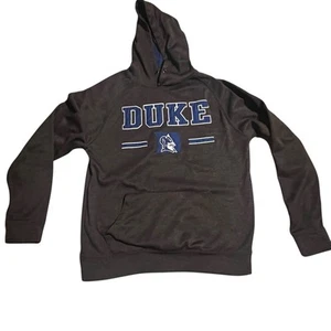 Men's Colosseum Duke Blue Devils Hoodie Sweatshirt Gray Heather Graphite Medium - Picture 1 of 10
