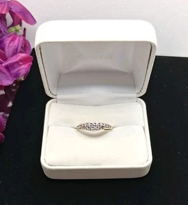 Anillo de plata de ley rosa circonita cúbica para mujer talla 8 - Imagen 1 de 6