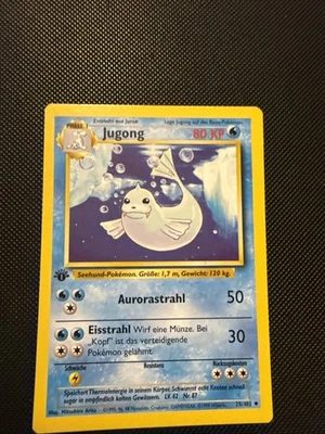 Pokémon TCG Dewgong Jugong 1st Edition Base Set 25/102 Regular  Uncommon German - Image 1 of 4