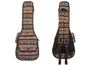 26" Tenor Bohemia Pattern Tribal Fabric Ukulele Gig Bag Backpack Soft Case - Picture 1 of 31