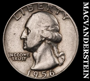 1956 Silver Washington Quarter - Scarce  Better Date  No Reserve  #F9424 - Picture 1 of 2