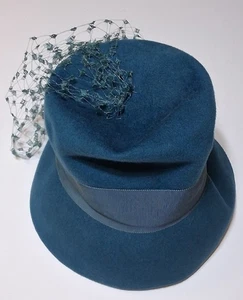 Glenover Vintage Damen Wollmütze Blau - Bild 1 von 6