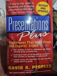 Präsentationen Plus: David A. People Techniques That Work Taschenbuch NEU Experten - Bild 1 von 2