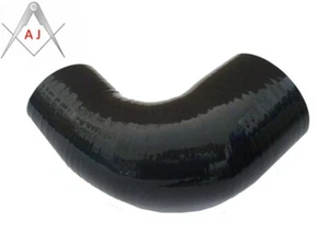 Manguera de silicona acoplador intercooler turbo codo reductor 90 grados ID 75mm a 85 mm - Imagen 1 de 6