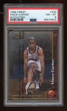 1998 Finest Basketball VINCE CARTER ROOKIE #230 Card WITH COATING *PSA 8 NM-MT*
