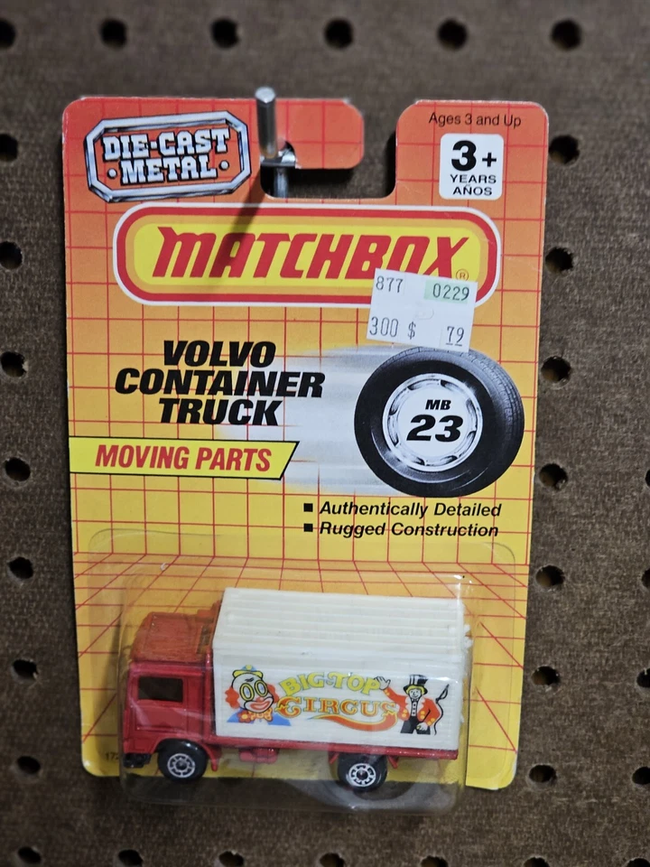 Matchbox Volvo Container Truck Moving Parts #23 Big Top Circus - Image 1 of 1