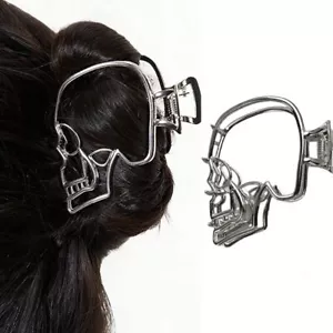Halloween Hair Claw Clips Hair Claw for Women 1Pcs Skeleton Head Hair Claw Cl... - Picture 1 of 7