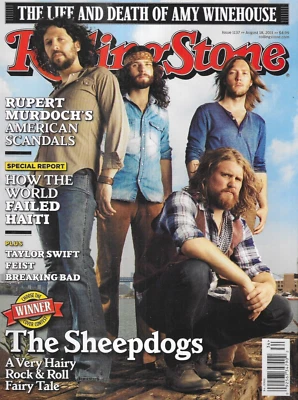 Rolling Stone Magazine Sheepdogs Amy Winehouse Haiti Rupert Murdoch Taylor Swift Foto 1 de 4