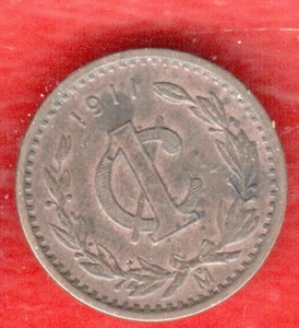 MEXICO 1 CENT 1911 - Picture 1 of 2