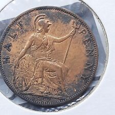 Great Britain England UK 1897 1/2 Half Penny Queen Victoria 