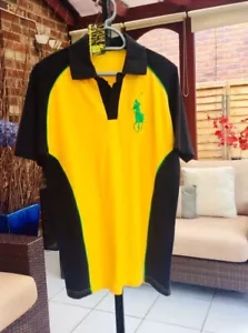 NEW ARRIVAL...Jamaican Flag Badge polo Shirt. Size....Medium - Picture 1 of 3