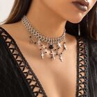 Metal Punk choker necklace, Cross Pendant, Sexy  Gothic Wednesday Style