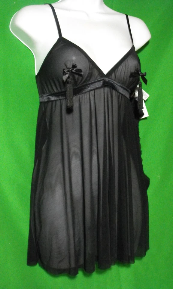 NUEVO HANKY PANKY 2 PIEZAS 286044 DESPUÉS DE MEDIANOCHE MALLA BORLA BEBÉ MUÑECA Y TANGA L Foto 1 de 3