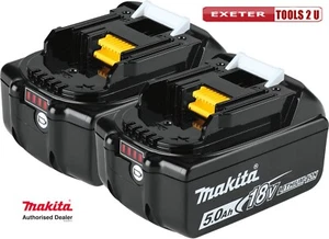 2 X Genuine Makita BL1850 18V 5.0Ah Li-Ion LXT Battery 5AH Star Battery BL1850B - Picture 1 of 4