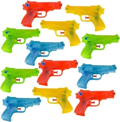 Pistolas Water Squirter - Juego de (12) pistolas de agua de 5,5 pulgadas para niños - Favores de fiesta Foto 1 de 4