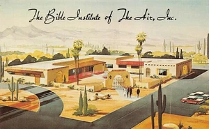The Bible Institute Of The Air Inc. Headquarters Mesa, AZ Vtg 1950's Postcard - Picture 1 of 2
