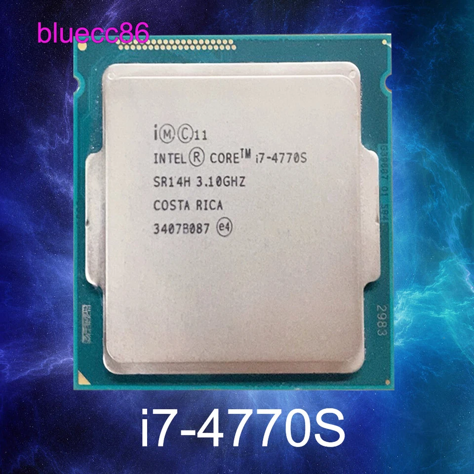 Intel Core i7-4770S FCLGA1150 3.10 GHz 4C/8T 12MB 5GT/s 65W CPU Processor - Image 1 of 1