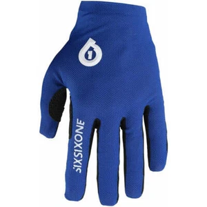 SixSixOne Raji Full Finger Cycling Gloves Blue Mens Bike Ride Breathable Comfort - Picture 1 of 2