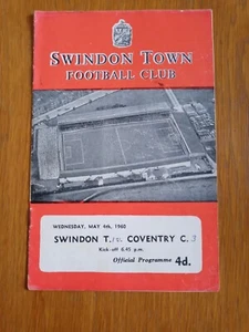Swindon Town v Coventry City. 4th May, 1960. Third Division. - Picture 1 of 3