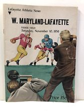 Western Maryland vs. Lafayette Football Game Program - 1956 - McDaniel College