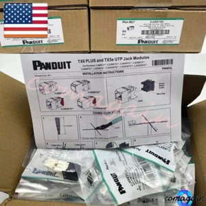 BOX OF 50 Black CJ688TGBL For Panduit Giga TX Cat6 jack US Stock Fast shipping！ - Picture 1 of 11