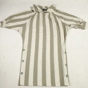 All That Jazz Dress Dolman Sleeve. Polyester/ Rayon/Flax. Size 3. Beige Vintage  - Picture 1 of 14