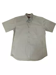 Nordstrom Herren Button Down Hemd Größe L Kurzarm Freizeithemd Grün - Bild 1 von 6
